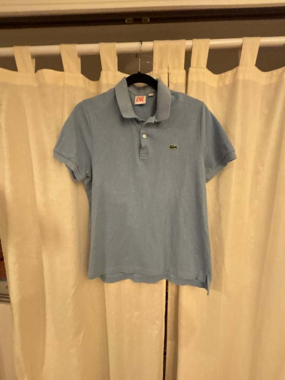 Lacoste L!VE Polo Shirt Light Blue Size 5